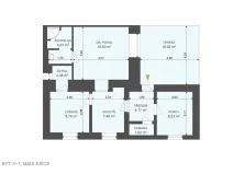 Pronájem bytu 3+1, Chrudim, 54 m2