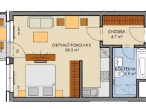 Prodej bytu 1+kk, Praha - Dolní Měcholupy, Honzíkova, 40 m2