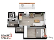 Pronájem bytu 2+kk, Praha - Hodkovičky, Pod lysinami, 41 m2