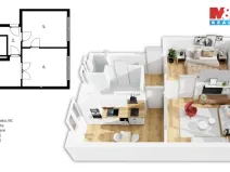 Prodej bytu 2+1, Pardubice - Bílé Předměstí, Dašická, 50 m2