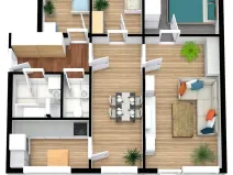 Pronájem bytu 4+1, Liberec, Sametová, 86 m2