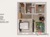 Prodej bytu 2+kk, Praha - Ruzyně, U valu, 41 m2
