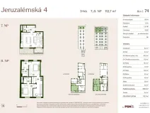 Prodej bytu 3+kk, Praha, Jeruzalémská, 106 m2
