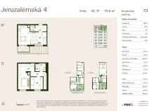 Prodej bytu 3+kk, Praha, Jeruzalémská, 74 m2