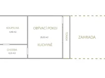 Prodej bytu 1+kk, Praha - Libuš, Na domovině, 28 m2