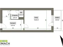 Prodej bytu 1+kk, Otrokovice, J. Valčíka, 34 m2