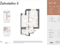 Prodej bytu 2+kk, Praha, Jana Želivského, 39 m2
