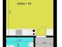 Pronájem bytu 1+kk, Poděbrady, Nerudova, 31 m2