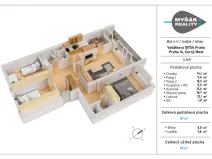 Prodej bytu 4+1, Praha - Černý Most, Vašátkova, 99 m2