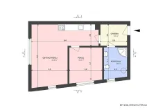 Pronájem bytu 2+kk, Přelouč, Štítného, 49 m2