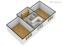 Pronájem bytu 2+1, Zlín - Malenovice, Chelčického, 57 m2