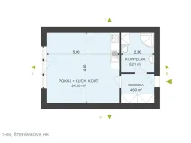 Pronájem bytu 1+kk, Hradec Králové, Štefánikova, 36 m2