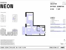 Prodej bytu 2+kk, Brno, Plynárenská, 43 m2