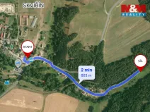 Prodej louky, Bor - Skviřín, 1522 m2