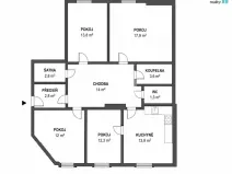 Pronájem bytu 4+1, Praha - Nusle, 94 m2
