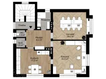 Pronájem kanceláře, Praha - Hodkovičky, K dubinám, 80 m2