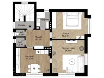 Pronájem bytu 2+1, Praha - Hodkovičky, K dubinám, 80 m2