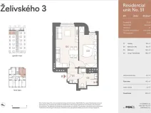 Prodej bytu 2+kk, Praha, Jana Želivského, 39 m2