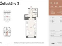 Prodej bytu 1+kk, Praha, Jana Želivského, 29 m2