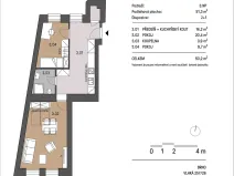 Pronájem bytu 2+1, Brno, Vlhká, 55 m2