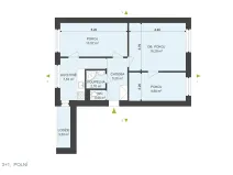Pronájem bytu 3+1, Hradec Králové, Polní, 60 m2
