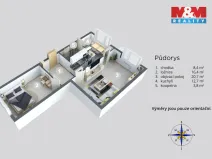 Prodej bytu 2+1, Děčín - Děčín III-Staré Město, Rakovnická, 63 m2
