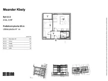 Prodej bytu 2+kk, Praha - Kbely, K Vinoři, 50 m2