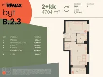 Prodej bytu 2+kk, Kolín, 47 m2