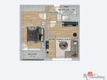 Prodej bytu 2+kk, Česká Lípa, Brněnská, 39 m2