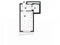 Pronájem bytu 1+kk, Praha - Stodůlky, Mukařovského, 31 m2