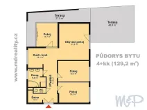 Pronájem bytu 4+kk, Náměšť nad Oslavou, Sadová, 130 m2