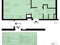 Pronájem bytu 2+kk, Jince, Zborovská, 43 m2