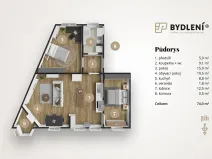 Pronájem bytu 3+kk, Ústí nad Labem, Elišky Krásnohorské, 74 m2
