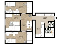 Prodej bytu 3+1, Brno - Staré Brno, Zahradnická, 62 m2