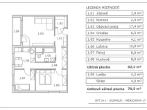 Prodej bytu 3+1, Olomouc, Werichova, 62 m2