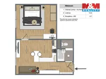 Prodej bytu 1+1, Kraslice, Soukenická, 34 m2