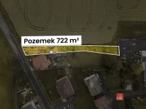 Prodej zahrady, Koloveč, 722 m2