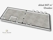 Pronájem skladu, Chodov, Tovární, 447 m2