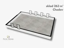 Pronájem skladu, Chodov, Tovární, 263 m2