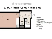 Prodej bytu 1+kk, České Budějovice - České Budějovice 2, Dlouhá, 27 m2