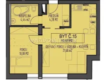 Pronájem bytu 2+kk, České Budějovice - České Budějovice 3, B. Smetany, 40 m2