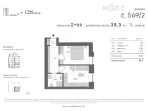 Prodej bytu 2+kk, Praha - Libeň, V zahradách, 39 m2