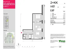 Prodej bytu 2+kk, Praha - Vysočany, Smržových, 54 m2