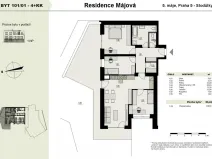 Prodej bytu 4+kk, Praha - Stodůlky, 5. máje, 97 m2