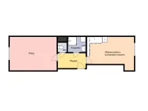 Pronájem bytu 2+kk, Praha - Vysočany, Čerpadlová, 50 m2