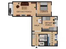 Prodej bytu 3+1, Písek - Budějovické Předměstí, třída Přátelství, 71 m2