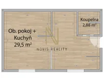 Pronájem bytu 1+1, Radnice, Na Potocích, 32 m2
