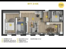 Pronájem bytu 3+kk, Opava, Sadová, 72 m2