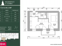 Prodej bytu 2+kk, Vsetín, Horní náměstí, 39 m2