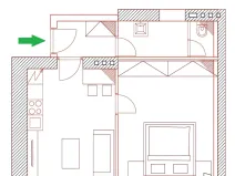 Pronájem bytu 2+kk, Brno - Pisárky, Antonína Procházky, 43 m2